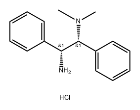 (1R,2R)-N1,N1-二甲基-1,2-二苯基乙烷-1,2-二胺二盐酸盐 结构式