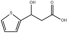 2-Thiophenepropanoic acid, β-hydroxy- 结构式