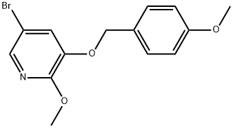 5-溴-2-甲氧基-3-((4-甲氧基苄基)氧基)吡啶 结构式