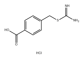 4-((氨基甲酰硫基)甲基)苯甲酸盐酸盐 结构式