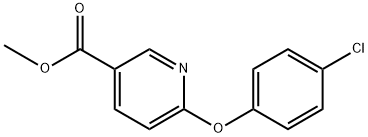 methyl 6-(4-chlorophenoxy)nicotinate 结构式