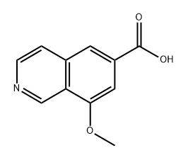 8-甲氧基异喹啉-6-羧酸 结构式