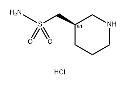 (3R)-piperidin-3-yl]methanesulfonamide hydrochloride 结构式