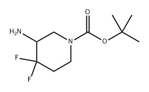 tert-butyl 3-amino-4,4-difluoropiperidine-1-carboxylate 结构式