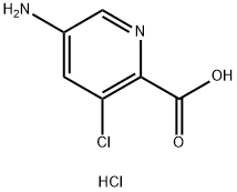 5-氨基-3-氯吡啶甲酸盐酸盐 结构式