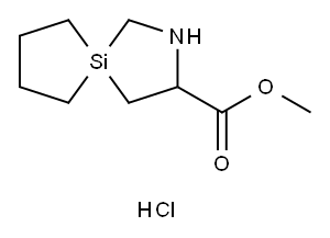 methyl 2-aza-5-silaspiro[4.4]nonane-3-carboxylate hydrochloride 结构式