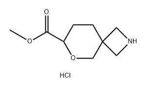 methyl 6-oxa-2-azaspiro[3.5]nonane-7-carboxylate hydrochloride 结构式