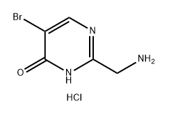 2-(aminomethyl)-5-bromo-3,4-dihydropyrimidin-4-
one hydrochloride 结构式