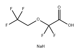 sodium 2,2-difluoro-2-(2,2,2-trifluoroethoxy)acetate 结构式