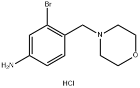 3-bromo-4-[(morpholin-4-yl)methyl]aniline
hydrochloride 结构式