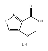 4-甲氧基异噁唑-3-羧酸锂 结构式