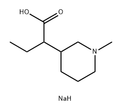 sodium 2-(1-methylpiperidin-3-yl)butanoate 结构式
