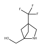 (4-(三氟甲基)-2-氮杂双环[2.1.1]己烷-1-基)甲醇 结构式