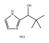 1-(1H-咪唑-2-基)-2,2-二甲基丙-1-醇盐酸盐 结构式