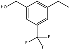 (3-Ethyl-5-(trifluoromethyl)phenyl)methanol 结构式