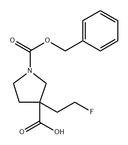 1-benzyloxycarbonyl-3-(2-fluoroethyl)pyrrolidine-3-carboxylic acid