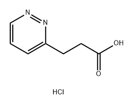 3-(pyridazin-3-yl)propanoic acid hydrochloride 结构式