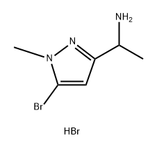 1-(5-bromo-1-methyl-1H-pyrazol-3-yl)ethan-1-amin
e dihydrobromide 结构式