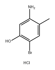 5-amino-2-bromo-4-methylphenol hydrochloride 结构式