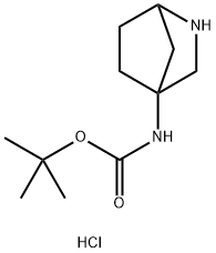 tert-butyl N-{2-azabicyclo[2.2.1]heptan-4-yl}carbamate hydrochloride 结构式