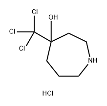 4-(trichloromethyl)azepan-4-ol hydrochloride 结构式