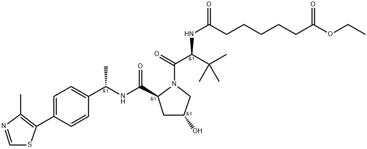 (S,R,S)-AHPC-ME-C7 ESTER 结构式