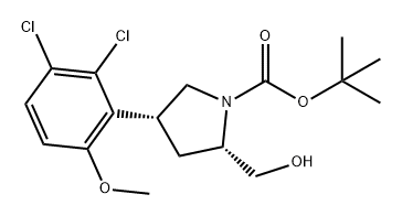 tert-butyl (2S,4R)-4-(2,3-dichloro-6-methoxyphenyl)-2-(hydroxymethyl)pyrrolidine-1-carboxylate