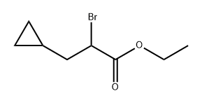 2-溴-3-环丙基丙酸乙酯 结构式