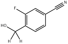 4-氰基-2-氟苄醇-D2 结构式