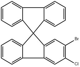 2-溴-3-氯-9,9'-螺二[9H-芴] 结构式