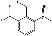(R)-1-(3-(二氟甲基)-2-(氟甲基)苯基)乙烷-1-胺 结构式