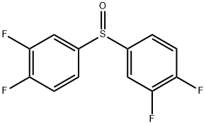 双(3,4-二氟苯基)亚砜 结构式