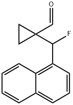 1-(氟(萘-1-基)甲基)环丙烷甲醛 结构式