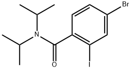 4-Bromo-2-iodo-N,N-bis(1-methylethyl)benzamide 结构式