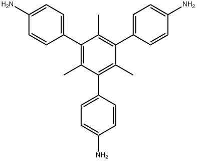 5'-(4-氨基苯基)-2',4',6'-三甲基-[1,1':3',1''-三联苯]-4,4''-二胺 结构式