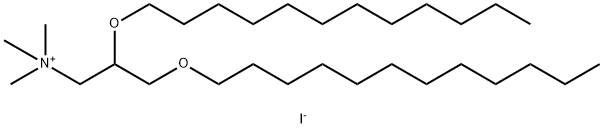 1-Propanaminium, 2,3-bis(dodecyloxy)-N,N,N-trimethyl-, iodide (1:1) 结构式