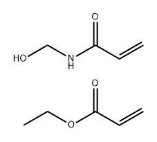 丙烯酸乙酯、N-羟甲基丙烯酰胺的聚合物 结构式