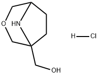 3-氧杂-8-氮杂双环[3.2.1]辛烷-1-甲醇盐酸盐 结构式