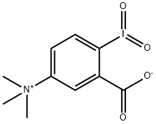 3-羧基-4-碘基-N,N,N-三甲基-苯并胺内盐 结构式