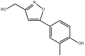 4-(3-(羟甲基)异恶唑-5-基)-2-甲基苯酚 结构式