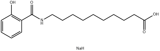 10-(2-羟基苯甲酰胺基)奎酸钠 结构式