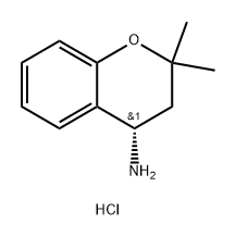 (S)-2,2-二甲基苯并二氢吡喃-4-胺盐酸盐 结构式