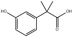 2-(3-羟基苯基)-2-甲基丙酸 结构式