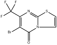 6-溴-7-(三氟甲基)-5H-噻唑并[3,2-A]嘧啶-5-酮 结构式