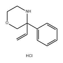 3-ethenyl-3-phenylmorpholine hydrochloride 结构式