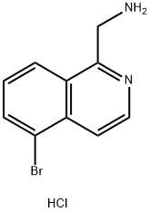 1-(5-bromoisoquinolin-1-yl)methanamine dihydrochloride 结构式