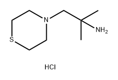 2-甲基-1-硫代吗啉代丙-2-胺盐酸盐 结构式