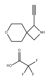 1-ethynyl-7-oxa-2-azaspiro[3.5]nonane, trifluoroacetic acid 结构式