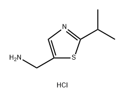 二盐酸(2-异丙基噻唑-5-基)甲胺 结构式