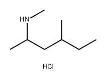 methyl(4-methylhexan-2-yl)amine hydrochloride 结构式